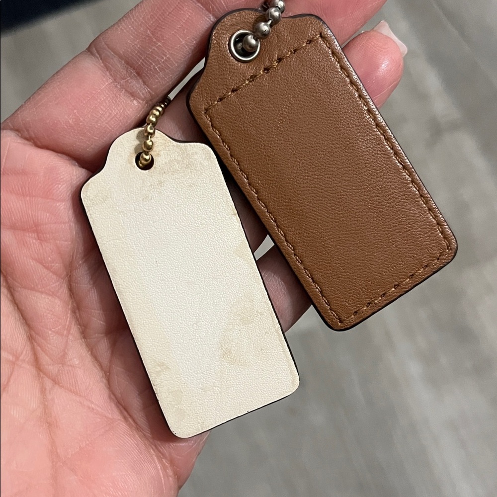 Coach Leather Keychain/tag Duo - Picture 6 of 6